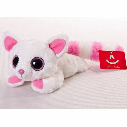 Мягкая игрушка лисица Памми лежачая из серии Юху и друзья, 16 см. 